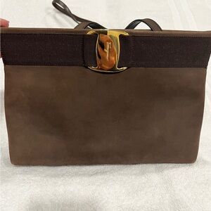 Salvatore Ferragamo Framed Clutch